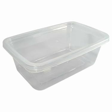 Imagem de Kit 10 Potes Transparentes 500ml Marmitas Fitness Microondas Freezer Organizador Alimentos (10 POTES TRANSPARENTE)