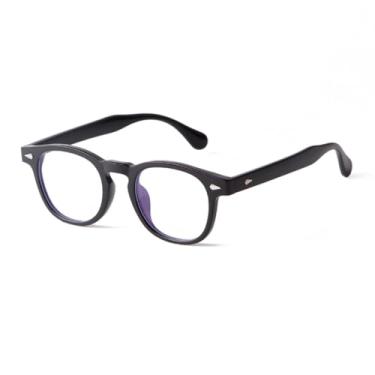 Imagem de Óculos de sol anti-luz azul com rebite retrô para mulheres e homens, clássico (C2)