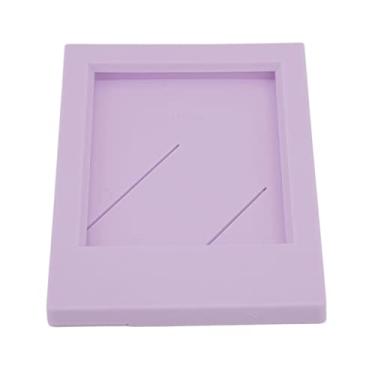 Imagem de RiToEasysports Porta-retratos Com Suporte de Plástico para Fotos Mini de 3 Polegadas, Presente Portátil Reutilizável para Natal, Formatura, Casamento, ABS PP 9 X 6 Cm (Roxo)