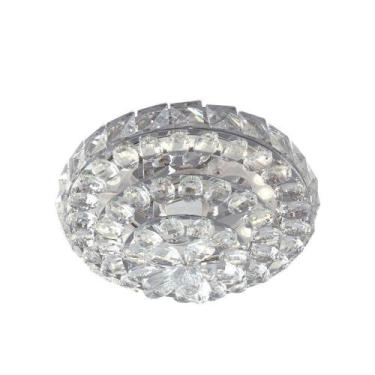 Imagem de Plafon Taschibra Moder Cristal Redondo Led Dual Color Bivolt