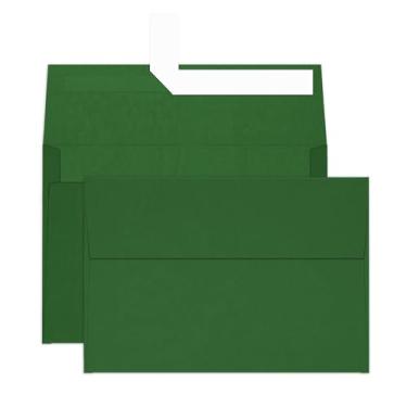 Imagem de Envelopes verde-escuros de 10 x 15 cm, pacote com 100, autovedação, Goefun 120 g/m², envelopes para convites, fotos, casamento, formatura, chá de bebê e vários feriados