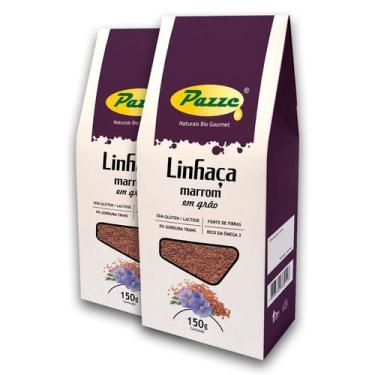 Imagem de Kit 2 Grão linhaça Marrom Pazze 150 gramas