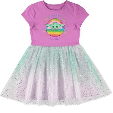 Imagem de Star Wars Baby Yoda Vestido de Tule para Meninas - Tamanhos 4-16 - Retrato de Berço The Mandalorian The Child