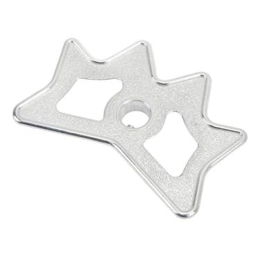 Imagem de Chiffonade Cabeça de ponte deslizante de alumínio para tacos de bilhar – Bastão de bilhar para ponte de bilhar acessórios de bilhar plug-in para mesa de sinuca, tom prateado