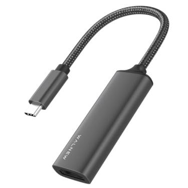 Imagem de Adaptador USB C para HDMI, Thunderbolt 3 4K compatível com MacBook Pro/Air, iPad Pro, Surface, Dell, telefones Samsung e mais (cinza)
