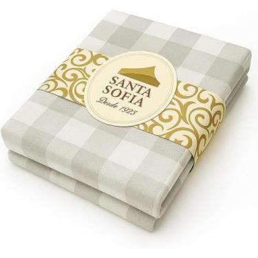 Imagem de Toalha de Mesa 6 Lugares 140x250cm Picnic Cinza Claro