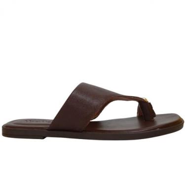 Imagem de Chinelo Usaflex Ak31017, Marrom, 37