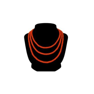 Imagem de Guia Missangão Vermelha Opaca  Força  Coragem  Proteção Espiritual - E