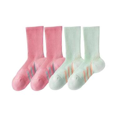 Imagem de Meias De Cano Médio Com Suporte De Arco E Amortecimento Grosso Para Ba