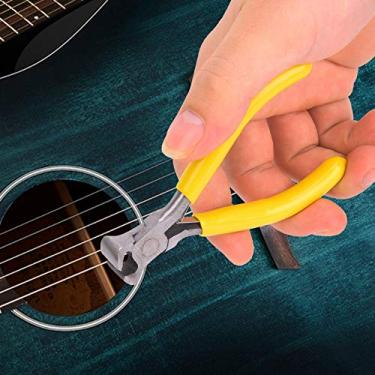 Imagem de SPYMINNPOO Alicate de Cordas de Guitarra Ferramenta Ergonômica de Manutenção de Aço para Corte de Trastes ou Cordas, para Guitarristas Amarelo 9,3 Mm / 0,4 pol. 12,8 Mm / 0,5 pol. 13,56/0,5 104