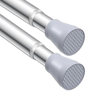 Imagem de Trilho de cortina de teto, trilho de cortina, suporte de teto/varão de cortina de chuveiro montado na parede, trilho de cortina dourado dobrável para trailer, banheiro, garagem (montagem na parede