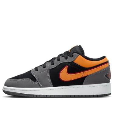Imagem de Big Kids Air Jordan 1 Low (GS), Preto/laranja vívido - grafite, 18