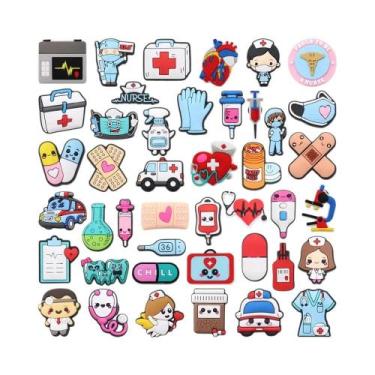 Imagem de Charms De Sapato De Cartoon Para Meninos E Meninas, 50 Peças, Para San