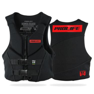 Imagem de Colete Salva Vidas Homologado Protech V4 - Prolife, Vermelho, G2 (De 8