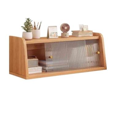 Imagem de x3anggyt5 Prateleira de livros, quadro artificial trapezoidal para mesa, com suporte organizador de porta deslizante de plástico, para escritório em casa, mesa, armazenamento de livros (196 x L 43 x A