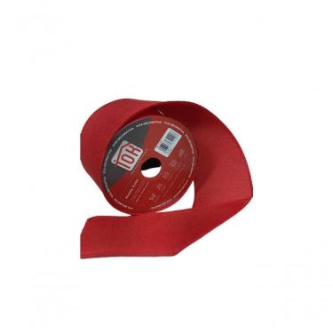 Imagem de Fita Decorativa Vermelha Lisa 7Cm