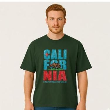 Imagem de Camiseta Oversized Masculina REPUBLICA DA CALIFORNIA Exclusiva Algodão Premium-Masculino