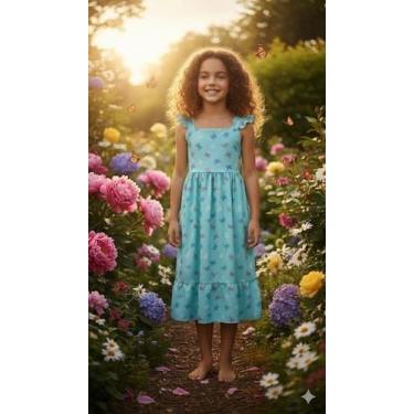 Imagem de Vestido rafaela borboleta - MODAS LEONARDO, 12, Verde água