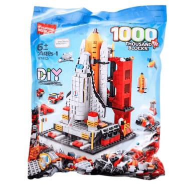 Imagem de Blocos de Montar Foguete Divertido 6 em 1 1000 pçs 8742-1 - Dorémi