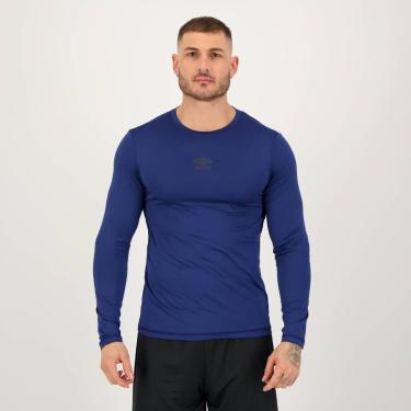 Imagem de Camisa Manga Longa Umbro Diamond Touch Marinho-Masculino