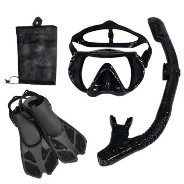 Imagem de Máscara de mergulho e óculos de mergulho conjunto de tubo de natação a