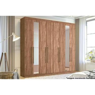 Imagem de Guarda Roupa Casal 8 Portas e 4 Gavetas c/ Espelho Master Vip 8.4 Atac