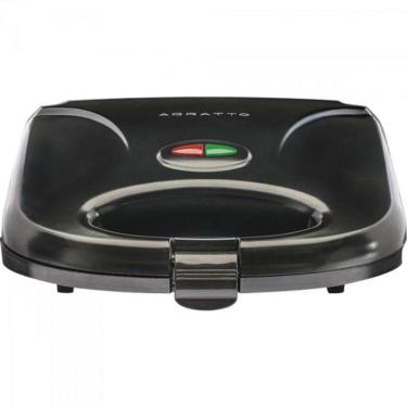 Imagem de Sanduicheira e Grill SA02 com Chapas Estilo Grelha para Preparo Rápido 750W Preto 220V