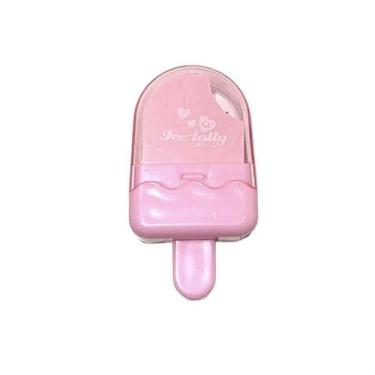 Imagem de Borracha Fofa Colorida Picolé Ice Lolly, ROSA