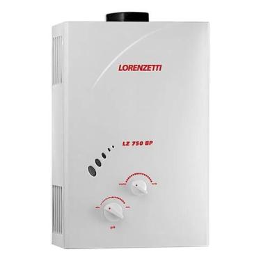 Imagem de Aquecedor De Água A Gás Lorenzetti LZ750BP Glp Vazão 7,0L Co - Congrat