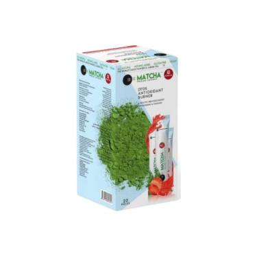 Imagem de Pó de matcha sabor morango 20 sachês 160 g - Marca Própria