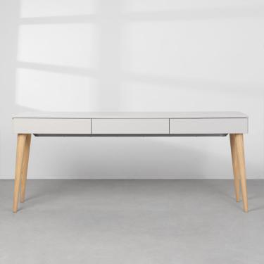 Imagem de Bancada Manu Areia com Pés Carvalho Malva - 1,83m