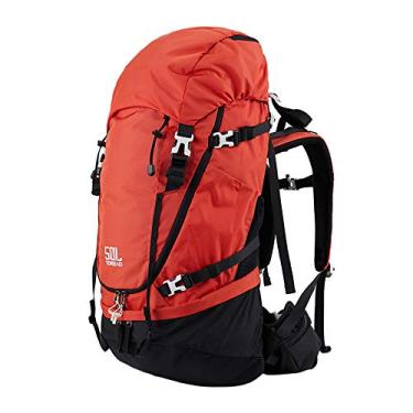 Imagem de C/H Mochila para caminhadas 50L Viagem Acampamento Daypack Mountain Bag com capa de chuva para esportes ao ar livre, mochilão, caminhadas, acampamento
