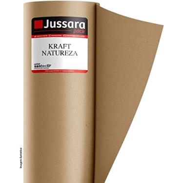 Imagem de Bobina de Papel Kraft, Santeck, 40 cm, 80 Gramas, 4,5 kg, Sem Brilho, Rolo de 140 Metros