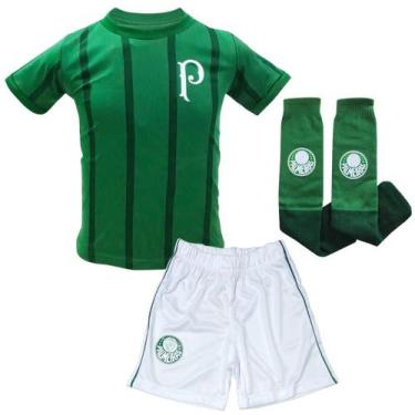 Imagem de Uniforme Infantil Palmeiras Kit 3 Peças Oficial - Revedor