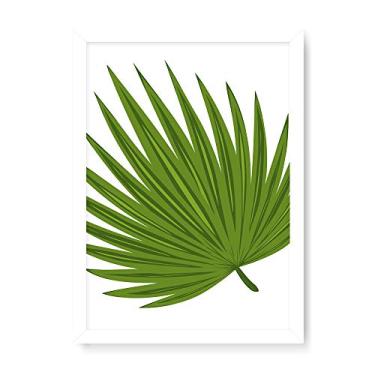 Imagem de Arte Maníacos Quadro Decorativo Planta Folhas Finas - 23x16,25cm (Moldura em laca branca)