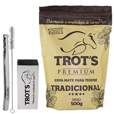 Imagem de KIT COPO DE TERERÉ INOX QUADRADO + BOMBA CHATA + TERERÉ