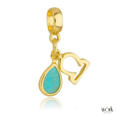 Imagem de Pingente Berloque Signo Libra Pandora Banhado a Ouro 18k - Premium