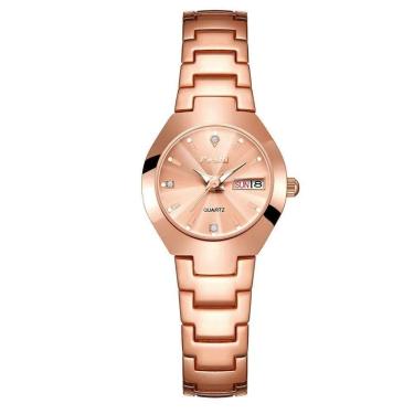 Imagem de Relógio Feminino Poshi 930 à Prova D`água Ouro Rosa