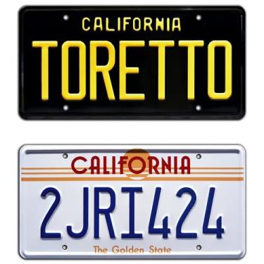 Imagem de Velozes e Furiosos | Toretto + 2JRI424 | Placas de licença estampadas de metal