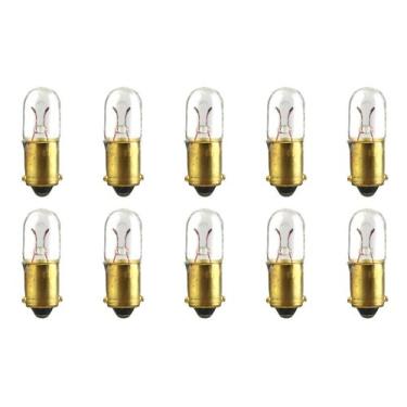 Imagem de CEC Industries Lâmpadas #49, 2 V, 0,12 W, base BA9s, formato T-3,25 (caixa com 10)