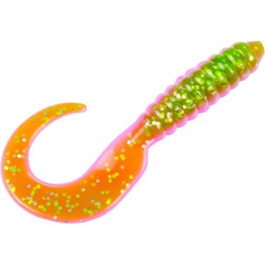 Imagem de Strike King Iscas Mr. Crappie Grub Lure, 5 cm de comprimento, frango elétrica, pacote com 15