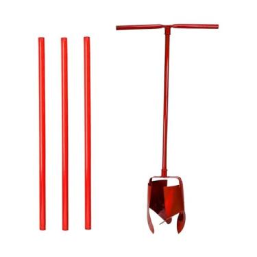 Imagem de Kit Cavadeira Trado 08pol Cabo Aço Carbono e 03 Extensor