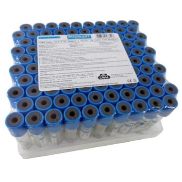 Imagem de Tubo Coleta De Sangue Citrato De Sódio 13X75mm 2Ml 100und Vacuplast