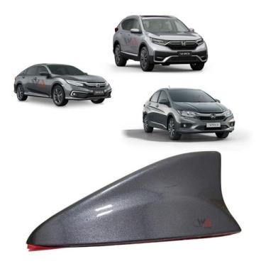 Imagem de Antena Shark Tubarão Honda City Civic Accord Hrv - Wa-Acessórios, Cinz