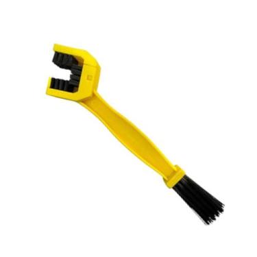 Imagem de Detailer escova amarela limpa corrente de moto