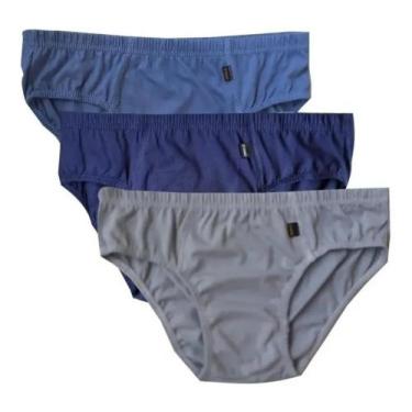 Imagem de kit 9 cueca slip extra grande 100% algodão adulto SDS - dstillo, Sorti