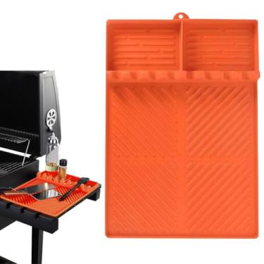 Imagem de Tapete de silicone compatível com Blackstone, tapete grande de silicone para balcão de cozinha ao ar livre, tapete de espátula, acessórios para churrasqueira, tapete de utensílios de churrasqueira,