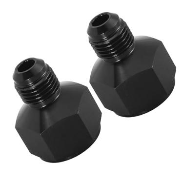Imagem de Unifizz 2 peças de carro fêmea AN10 10AN para macho AN6 6AN Flare mangueira redutor adaptador de encaixe de linha de combustível adaptador de anteparo refrigerador de óleo combustível liga de alumínio