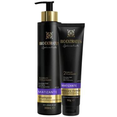 Imagem de Kit Bio Extratus Spécialiste Matizante Shampoo 300ml + Máscara Violeta