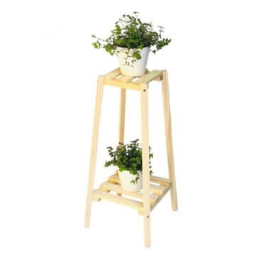 Imagem de CONGSHOP Suporte para Plantas, Aparador de Vasos e Estante Multiuso em Madeira Reflorestada